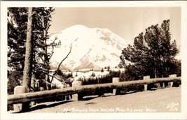 Washington Mt Rainier From Yakima Park Highway Ellis 516 RPPC Postcard Z14 - £6.24 GBP