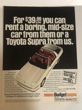 1988 Budget Rent A Car Vintage Print Ad Advertisement  pa5 - $7.91