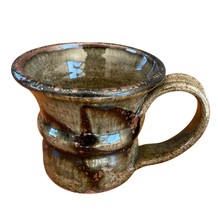 Vintage Handmade Glazed Brown Stoneware Coffee Mug - Santa Fe Pottery - £21.75 GBP