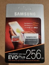 Samsung 256GB Evo Plus + Micro Sd Class 10 Micro Sdxc UHS-I Hd U3 Memory Card - £21.67 GBP