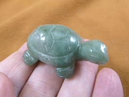 Y-TUR-LA-569) Green Aventurine Tortoise Turtle Carving Figurine Gemstone Turtles - £11.19 GBP