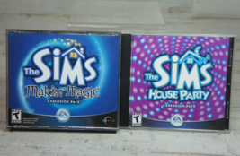Lot The Sims: Making Magic + House Party Expansion Packs *Many Scratches* - £6.88 GBP