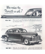 1949 Plymouth Special De Luxe Advertisement Automobilia Vintage F15U1 - €9,21 EUR
