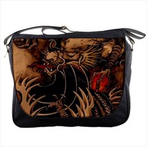 New Japan Chinese Dragon Tatoo Art Custom Print Messenger Bag L - £24.74 GBP