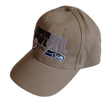 NFL Super Bowl XXL Steelers vs Seahawks Hat Cap 100% Cotton Adjustable B... - £4.17 GBP