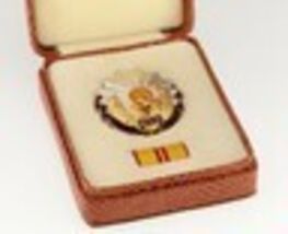 ROMANIA Order of Labor RSR Badge, 2nd CLASS. Mini Ribbon bar and origina... - $476.39