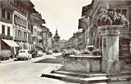 Morat Switzerland-Street Vista ~1960s Foto Cartolina - £4.45 GBP