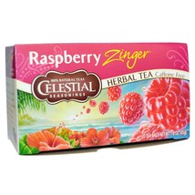 Celestial Seasonings Raspberry Zinger Herbal Tea (6 Boxes) - £16.83 GBP