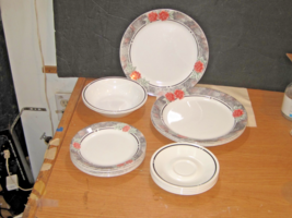 22 Corelle by corning Silk and Roses Dishes, Excellent. - $89.10