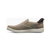 Nunn Bush KORE City Walk EZ Canvas Moc Toe Slip On Shoes Stone 85119-275 image 7
