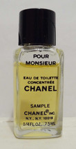 POUR MONSIEUR by CHANEL Eau de Toilette Concentree Splash Bottle 1/4 oz ... - $19.35