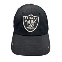 Raiders Cap Hat Fanatics Pro Line NFL Adjustable Strap Black/Silver Lightweight - £20.93 GBP