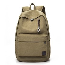 Canvas Laptop Backpack Men Teenage Boys BackpaLarge School Bag Vintage Students  - £39.03 GBP