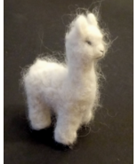 Andean Mini Alpaca Fur Felted Handmade Plush Toy Figurine 5.5 in Stuffed... - $27.12 CAD
