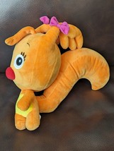 Rare Baby&#39;s First TV Hide Seek Eve Sammy Plush 9&quot;T 10&quot;L Orange - £30.77 GBP