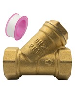 Y Strainer 3/4&quot; Brass Sediment Filter Attachment Water Filter With, Gard... - $35.33