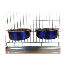 Ellie-Bo Pair of Dog Bowls for Crates/Cages or Pens, Large, 2.0 Litre, B... - $39.00