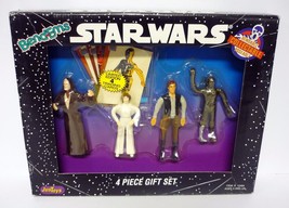Star Wars Bend-Ems 4 Piece Gift Set JusToys Action Figures Bendable MISP 1993 - £8.88 GBP