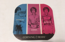 Vintage corning ware pamphlet cornflower product line advertising with r... - $27.08 CAD