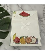 Whiting Stationery Vintage 80s Paper Set New Fruit Print 30 Blank Sheets... - €20,46 EUR