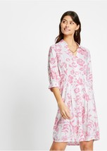 BP Pink/White Floral Shirt Dress UK 14 US 10 EUR 42 (bp282) - £26.35 GBP