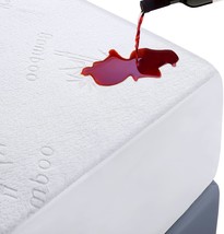 Mattress Protector Full Size Waterproof Mattress Pad Premium, Vinyl Free... - $34.96