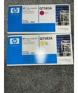 New Genuine HP 503A Q7583A Q7582A Yellow Magenta Toner Print Cartridge S... - $19.80