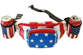 USA Merica Beverage Belt Fanny Pack Holster All American Classic Costume 4th of - £14.93 GBP