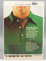 Vintage Magazine Ad Print Design Advertising JC Penney Fox Shirt - £10.04 GBP