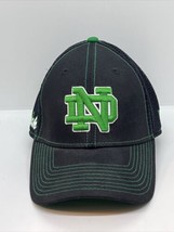 Notre Dame Fighting Irish Hat Cap Fitted Mens LARGE-XLARGE New Era 39 Black Mesh - £15.82 GBP