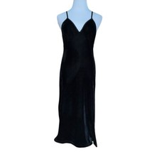 B.O.G. Band Of Free Girl Crush Black Velvet Midi Dress Women Xs Sleeveless New - £34.36 GBP