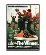 1975 The Winner by Converse Vintage Print Ad Football Sneakerhead Shoes ... - £8.36 GBP