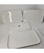 MALACASA Series White Porcelain Dinner Plate SET OF 4 Kitchen Dessert Re... - $65.11 CAD