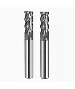 2Pcs 1/2&#39;&#39; Carbide Square End Mill Bits Set, Milling Bits Cutter 1/2, 2P... - $69.81 CAD