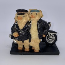 VTG Youngs 1996 Biker Hogs With Motorcycle /Chopper Hog Figurine  Statue... - $6.79