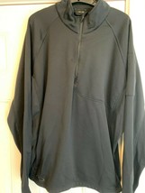 Men&#39;s Oakley zip neck sweatshirt Black 2XL XXL EUC excellent - $32.80