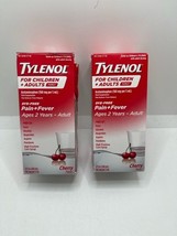 2 PACK *DAMAGED BOX* Tylenol For Children &amp; Adults *09/2025 &amp; 03/2026* ,... - $274.20 MXN