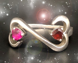 HAUNTED RING MASTER WITCH'S HOLD OUR HEARTS TOGETHER RARE LOVE OOAK MAGICK  image 2