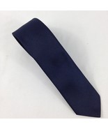 DUK ROMANO Men&#39;s 100% Polyester Tie Dark Blue 59&quot; x 2.50&quot; Used - £11.79 GBP