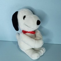 Vintage 1968 Snoopy 11” Plush Peanuts United Feature Stuffed Animal Red ... - £23.60 GBP