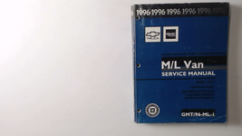 1996 Chevy GMC M/L Van Factory service Repair Manual 1 of 2 - £7.28 GBP