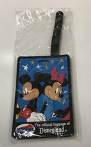 The Official Luggage Tag of Disneyland Resort American &amp; Tourister Mickey Minnie - £3.92 GBP