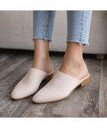 GH Bass &amp; Co Leather Casual Mules Bohemian 10 Pink Suede Low Block Heel ... - $23.76