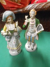 Great Collectible TWO Vintage  &quot;Victorian&quot; Figurines LADY &amp; GENTLEMAN - £19.23 GBP