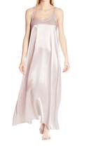Monrow Satin Long Nightgown With Gathered Back - £32.89 GBP+
