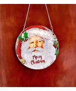Merry Christmas Jolly Santa Decoration, Holiday Hanging Decor, Seasonal ... - $30.17 CAD