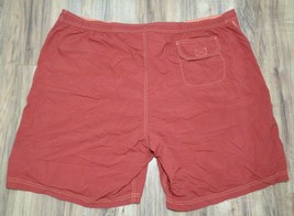 Caribbean Roundtree &amp; Yorke Size 4X Big Red New Men&#39;s Swim Trunks Board Shorts - £54.90 GBP