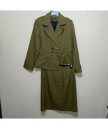 Ainsley &amp; Aidan Ladies Brown 2pc Skirt/Jacket Suit Size 12 - £102.77 GBP