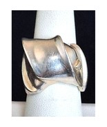 SILPADA 925 STERLING SILVER ASSYMETRICAL BOW RING SIZE  8.75 SKY - €74,65 EUR