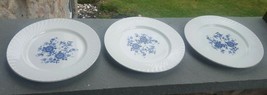 3 Royal Blue Ironstone by  Wedgwood Dinner Plates 10&quot; ENGLAND - £11.91 GBP